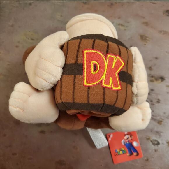 Plush - Donkey Kong, 10-inch w/ Barrel (NEW) - Super Mario - Nintendo - Picture 6 of 8